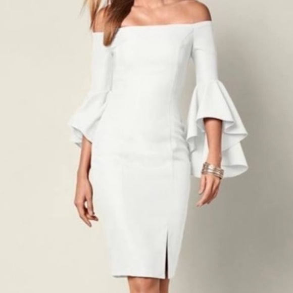 VENUS Dresses & Skirts - NWOT Venus White Off The Shoulder Dress Sz 14